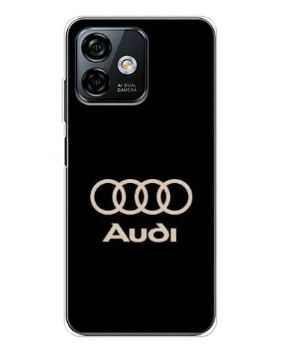 Чохол для Ulefone Note 16 Pro з картинкою «Audi — золотий логотип»