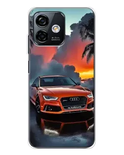 Чохол для Ulefone Note 16 Pro з картинкою «Audi — захід сонця»