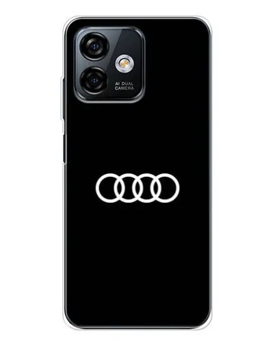 Чохол для Ulefone Note 16 Pro з картинкою «Audi White Logo»