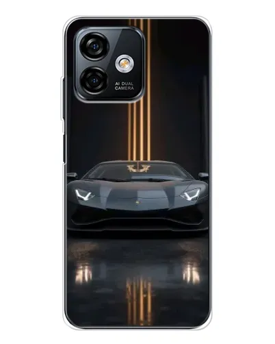 Чохол для Ulefone Note 16 Pro з картинкою «Lamborghini золоті лінії»