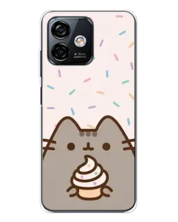 Чехол для Ulefone Note 16 Pro с картинкой «Пушин с кексом»