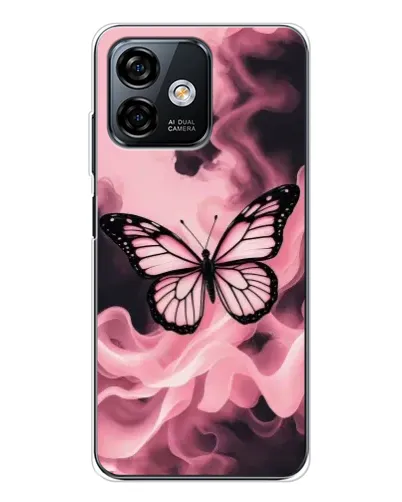 Чохол для Ulefone Note 16 Pro з картинкою «Метелик у диму»