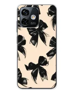 Чохол для Ulefone Note 16 Pro з картинкою «Патерн чорні банти» Чохол для Ulefone Note 16 Pro з картинкою «Патерн чорні банти»
