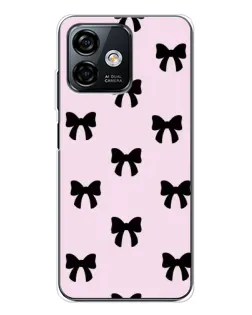 Чохол для Ulefone Note 16 Pro з картинкою «Чорні банти Coquette»