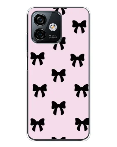 Чохол для Ulefone Note 16 Pro з картинкою «Чорні банти Coquette»