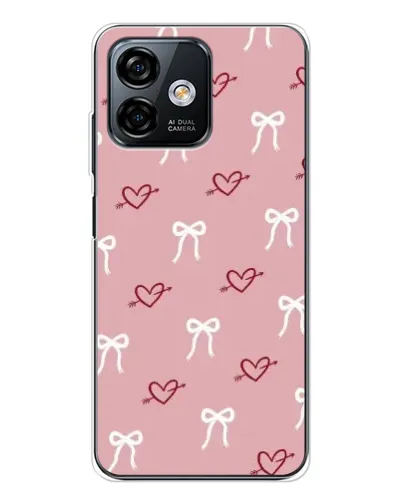 Чохол для Ulefone Note 16 Pro з картинкою «Серця та банти»