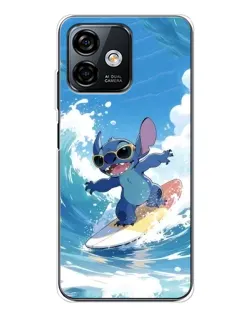 Чехол для Ulefone Note 16 Pro с картинкой «Стич на волне»