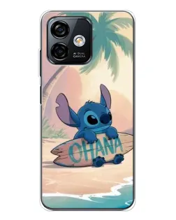 Чехол для Ulefone Note 16 Pro с картинкой «Стич на серфе»