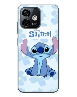 Чехол для Ulefone Note 16 Pro с картинкой «Stitch среди цветов»
