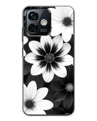 Чохол для Ulefone Note 16 Pro з картинкою «Монохромні айстри» Чохол для Ulefone Note 16 Pro з картинкою «Монохромні айстри»