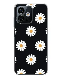 Чохол для Ulefone Note 16 Pro з картинкою «Ромашки на чорному» Чохол для Ulefone Note 16 Pro з картинкою «Ромашки на чорному»