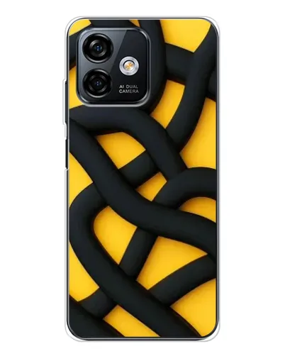Чохол для Ulefone Note 16 Pro з картинкою «Чорне жовте переплетення» Чохол для Ulefone Note 16 Pro з картинкою «Чорне жовте переплетення»