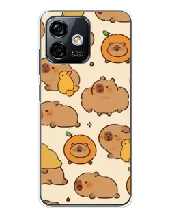 Чехол для Ulefone Note 16 Pro с картинкой «Капибары с апельсинами»