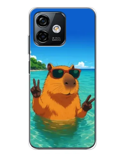 Чехол для Ulefone Note 16 Pro с картинкой «Морская капибара» Чехол для Ulefone Note 16 Pro с картинкой «Морская капибара»