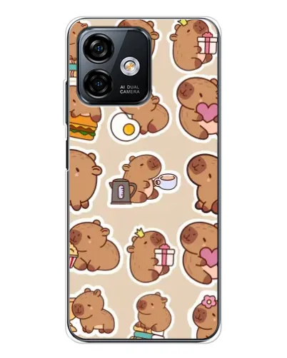 Чехол для Ulefone Note 16 Pro с картинкой «Капибары паттерн» Чехол для Ulefone Note 16 Pro с картинкой «Капибары паттерн»