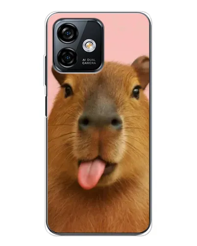 Чехол для Ulefone Note 16 Pro с картинкой «Капибара с языком» Чехол для Ulefone Note 16 Pro с картинкой «Капибара с языком»