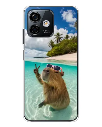 Чехол для Ulefone Note 16 Pro с картинкой «Капибара на море» Чехол для Ulefone Note 16 Pro с картинкой «Капибара на море»