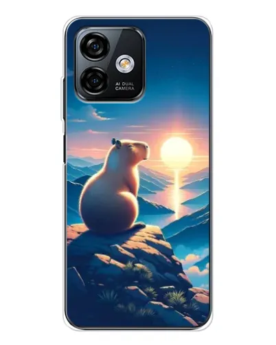 Чехол для Ulefone Note 16 Pro с картинкой «Закат солнца с капибарой» Чехол для Ulefone Note 16 Pro с картинкой «Закат солнца с капибарой»