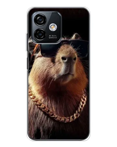 Чехол для Ulefone Note 16 Pro с картинкой «Капибара золотая цепь» Чехол для Ulefone Note 16 Pro с картинкой «Капибара золотая цепь»