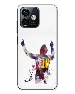 Чехол для Ulefone Note 16 Pro с картинкой «Акварельный Месси Барселона»