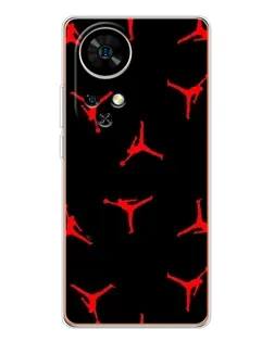 Чехол для Ulefone Note 17 Pro с картинкой «Jordan Red Pattern»