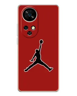 Чехол для Ulefone Note 17 Pro с картинкой «Jordan Red Back»
