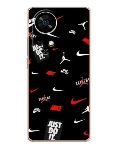 Чехол для Ulefone Note 17 Pro с картинкой «Nike Mix Pattern» Чехол для Ulefone Note 17 Pro с картинкой «Nike Mix Pattern»