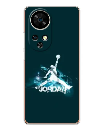 Чехол для Ulefone Note 17 Pro с картинкой «Jordan Blue Fire» Чехол для Ulefone Note 17 Pro с картинкой «Jordan Blue Fire»