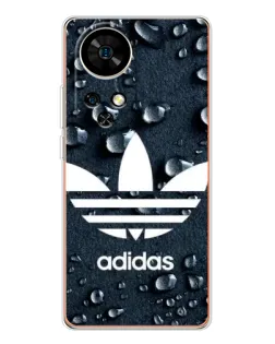 Чехол для Ulefone Note 17 Pro с картинкой «Adidas Trefoil Blue»