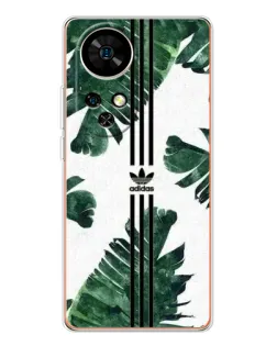 Чехол для Ulefone Note 17 Pro с картинкой «Пальмовые листья адидас»