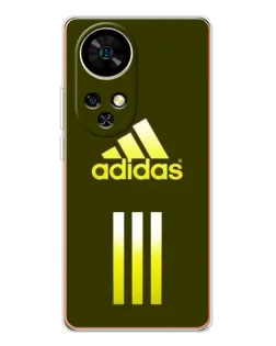Чехол для Ulefone Note 17 Pro с картинкой «Оливковый градиент Adidas»