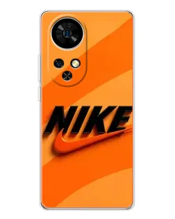 Чехол для Ulefone Note 17 Pro с картинкой «Оранжевый драйв Nike»