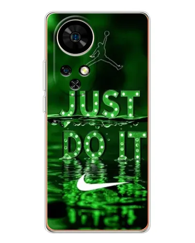 Чехол для Ulefone Note 17 Pro с картинкой «Зеленый неоновый Nike»