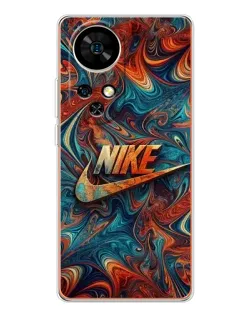 Чехол для Ulefone Note 17 Pro с картинкой «Nike в абстракции»