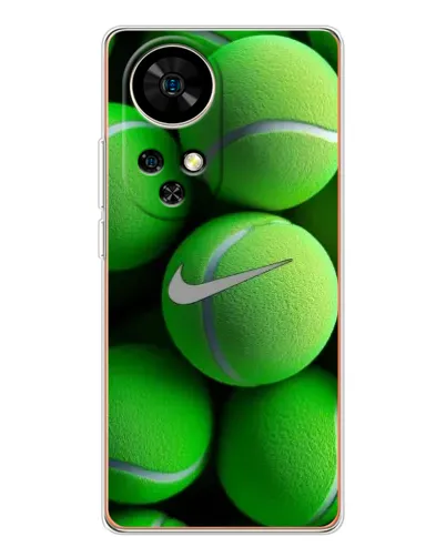 Чехол для Ulefone Note 17 Pro с картинкой «Теннисные мячи Найк»