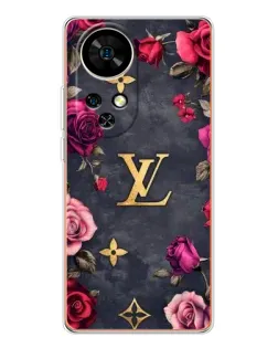 Чехол для Ulefone Note 17 Pro с картинкой «Цветочный Louis Vuitton»