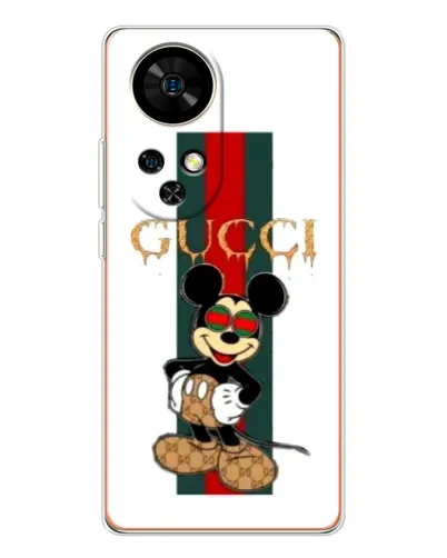 Чехол для Ulefone Note 17 Pro с картинкой «Микки Маус Gucci — полосы» Чехол для Ulefone Note 17 Pro с картинкой «Микки Маус Gucci — полосы»