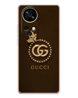 Чехол для Ulefone Note 17 Pro с картинкой «Gucci — золотая бабочка» Чехол для Ulefone Note 17 Pro с картинкой «Gucci — золотая бабочка»