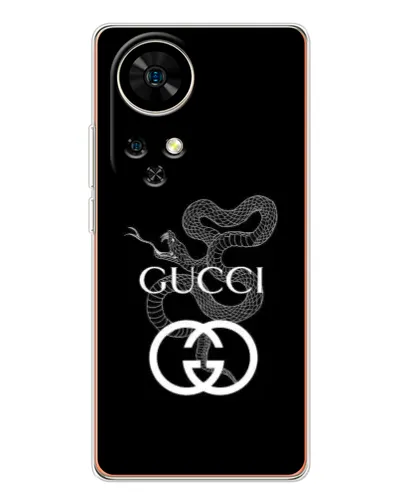 Чехол для Ulefone Note 17 Pro с картинкой «Gucci — серебряная змея» Чехол для Ulefone Note 17 Pro с картинкой «Gucci — серебряная змея»
