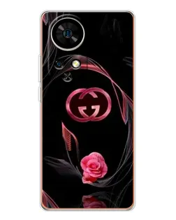 Чехол для Ulefone Note 17 Pro с картинкой «Gucci — неоновая роза» Чехол для Ulefone Note 17 Pro с картинкой «Gucci — неоновая роза»