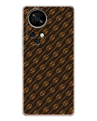 Чехол для Ulefone Note 17 Pro с картинкой «Gucci — золотые диагонали» Чехол для Ulefone Note 17 Pro с картинкой «Gucci — золотые диагонали»