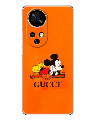 Чехол для Ulefone Note 17 Pro с картинкой «Микки Маус Gucci — оранж» Чехол для Ulefone Note 17 Pro с картинкой «Микки Маус Gucci — оранж»