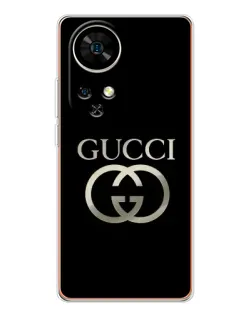 Чехол для Ulefone Note 17 Pro с картинкой «Gucci — золото на черном» Чехол для Ulefone Note 17 Pro с картинкой «Gucci — золото на черном»
