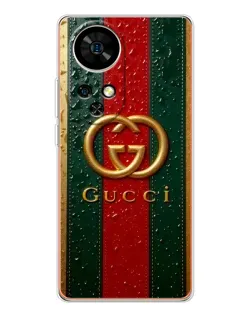 Чехол для Ulefone Note 17 Pro с картинкой «Gucci — фирменная полоса и золото» Чехол для Ulefone Note 17 Pro с картинкой «Gucci — фирменная полоса и золото»