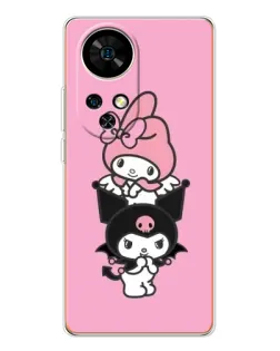 Чехол для Ulefone Note 17 Pro с картинкой «My Melody и Kuromi» Чехол для Ulefone Note 17 Pro с картинкой «My Melody и Kuromi»