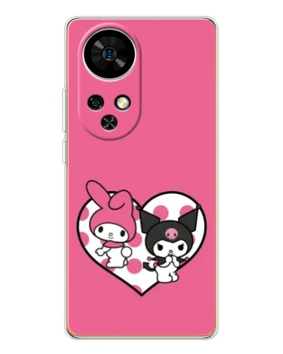 Чехол для Ulefone Note 17 Pro с картинкой «Kuromi и My Melody» Чехол для Ulefone Note 17 Pro с картинкой «Kuromi и My Melody»