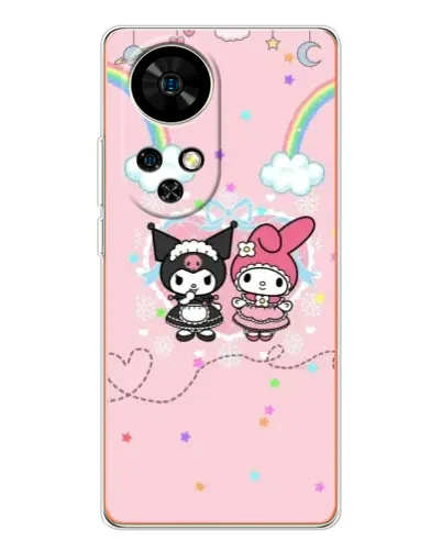 Чехол для Ulefone Note 17 Pro с картинкой «My Melody и Kuromi» Чехол для Ulefone Note 17 Pro с картинкой «My Melody и Kuromi»