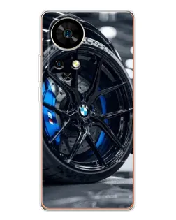 Чехол для Ulefone Note 17 Pro с картинкой «Колесо BMW вблизи»