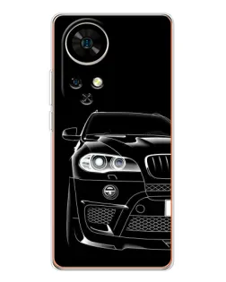 Чехол для Ulefone Note 17 Pro с картинкой «Темный силуэт BMW»