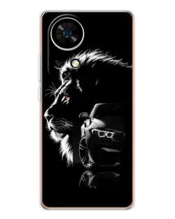 Чехол для Ulefone Note 17 Pro с картинкой «BMW и лев»
